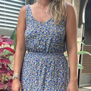 BCBG Floral Dress with Open Back